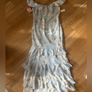 Floral Ruffle Maxi Dress